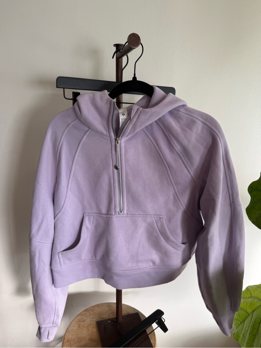 XS lululemon Scuba Lavender Half-Zip Hoodie- Like New!